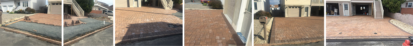 Paver driveway installation in Brick, NJ